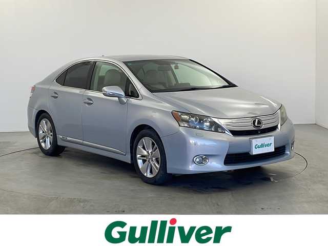 レクサス ＨＳ 250h 栃木県 2009(平21)年 12.1万km ムーンライトオパール 純正ナビ/（CD/DVD/ワンセグ/AM/FM）/横滑り防止/クルーズコントロール/クリアランスソナー/ビルトインETC/ドライブレコーダー/純正アルミホイール/純正フロアマット/電動格納ミラー/ステアリングスイッチ/プッシュスタート/スマートキー