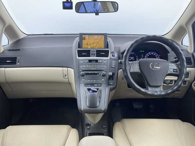 レクサス ＨＳ 250h 栃木県 2009(平21)年 12.1万km ムーンライトオパール 純正ナビ/（CD/DVD/ワンセグ/AM/FM）/横滑り防止/クルーズコントロール/クリアランスソナー/ビルトインETC/ドライブレコーダー/純正アルミホイール/純正フロアマット/電動格納ミラー/ステアリングスイッチ/プッシュスタート/スマートキー