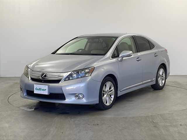 レクサス ＨＳ 250h 栃木県 2009(平21)年 12.1万km ムーンライトオパール 純正ナビ/（CD/DVD/ワンセグ/AM/FM）/横滑り防止/クルーズコントロール/クリアランスソナー/ビルトインETC/ドライブレコーダー/純正アルミホイール/純正フロアマット/電動格納ミラー/ステアリングスイッチ/プッシュスタート/スマートキー