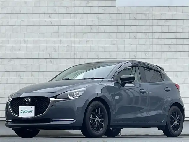 マツダ マツダ２ 15S ブラックトーンED 岩手県 2021(令3)年 2.3万km ポリメタルグレーM 禁煙車/ワンオーナー/純正ナビ/→フルセグTV/Bluetooth/CD/DVD/FM/AM/全方位カメラ/バックカメラ/追従型クルーズコントロール/レーンキープアシスト/横滑り防止装置/パーキングアシスト/コーナーセンサー/パドルシフト/プッシュスタート/ETC/〇シガーソケット/〇ドアバイザー/〇フロアマット/USB/電動格納ミラー/夏タイヤホイール車載