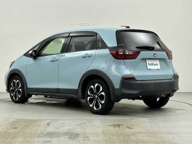 ホンダ フィット e:HEVクロスター 秋田県 2020(令2)年 3.1万km サーフブルー ４WD/純正ナビ/（AM/FM/CD/DVD/BT）/フルセグTV/バックカメラ/ホンダセンシング/衝突被害軽減システム/レーダークルーズコントロール/ビルトインETC/レーンキープアシスト/コーナーセンサー/スマートキー/スペアキー/プッシュスタート/オートライト/LEDヘッドライト/純正16インチアルミホイール/純正フロアマット