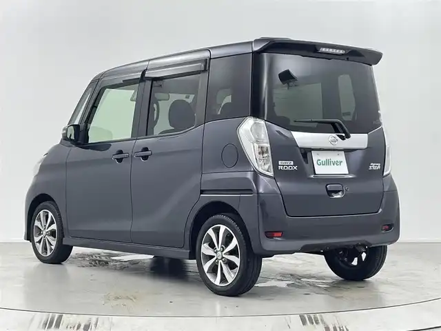 日産 デイズ ルークス ハイウェイスターターボ 埼玉県 2015(平27)年 4.9万km プレミアムパープルP 純正ナビ　MP314D-W/(Bluetooth/USB/CD/DVD/HDMI/AUX/ipod/AM/FM)/地デジフルセグ/全方位カメラ/ETC/衝突軽減ブレーキ/ステアリングリモコン/ウィンカーミラー/フロントフォグランプ/両側パワースライドドア/プッシュスタート/純正フロアマット/純正ドアバイザー/純正15インチアルミホイール