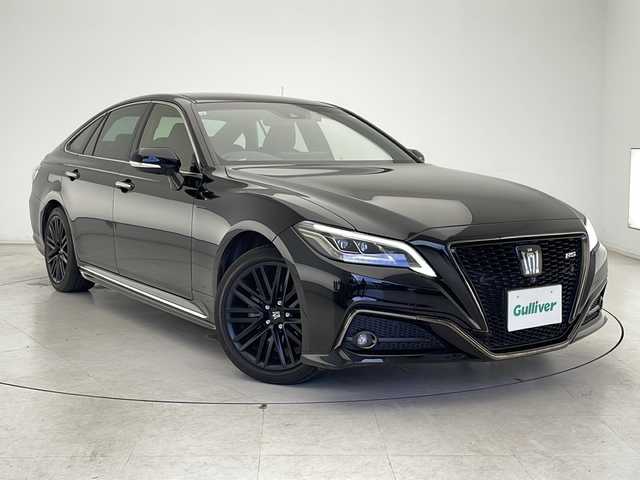 トヨタ クラウン ハイブリッド RS リミテッドⅡ 千葉県 2021(令3)年 4.2万km ブラック 衝突軽減ブレーキ/レーンキープアシスト/レーダークルーズコントロール/オートマチックハイビーム/全方位カメラ/純正メモリナビ/（フルセグ/Bluetooth/CD/DVD/ブルーレイ/FM/AM）/ステアリングスイッチ/ステアリングヒーター/レザーシート/シートヒーター/スマートキー/ブラインドスポットモニター/LEDヘッドライト/フォグライト/電動格納ミラー/純正フロアマット/W＋サイド＋カーテンエアバッグ