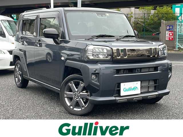 ダイハツ タフト G ダーククロムベンチャー 東京都 2023(令5)年 0.3万km クロムグレーメタリック 9インチスマホ連携ディスプレイオーディオ/【TV/Bluetooth/AppleCarplay/HDMI】/スマートアシスト/●衝突回避支援ブレーキ機能/●車線逸脱警報装置/●クリアランスソナー/●オートマチックハイビーム/●スマートパノラマパーキングアシスト/●路外逸脱警報装置/バックカメラ/全方位カメラ【フロント、サイドカメラ】/ETC/ガラスルーフ/D/N席シートヒーター/プッシュスタート/スマートキー×2/ステアリングスイッチ/横滑り防止装置/LEDオートライト