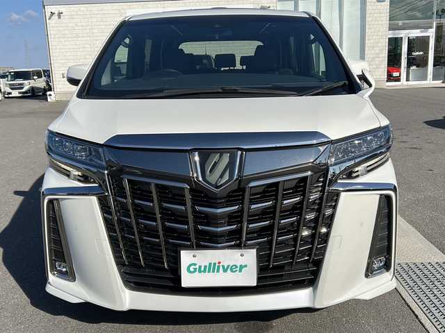 トヨタ アルファード S タイプゴールド 香川県 2021(令3)年 1.1万km 白 純正ナビ（フルセグTV/CD/DVD/BT)/バックカメラ/後後席モニター/両側パワースライドドア席モニター/3列シート/サンルーフ/電動リアゲート/パワーシート/コーナーセンサー/オートマチックハイビーム/ビルトインETC2.0