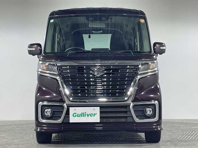 スズキ スペーシア 神奈川県 2021(令3)年 4.1万km ムーンライトバイオレットPM デュアルブレーキサポート/誤発進抑制機能(前後)/後退時ブレーキサポート/リアパーキングセンサー/車線逸脱警報機能/車線逸脱抑制機能/先行車発進お知らせ/標識認識機能/ヘッドアップディスプレイ/ふらつき警報/ハイビームアシスト/アダプティブクルーズコントロール/両側パワースライドドア/全方位モニター/純正８インチナビ(CN-RZ865)/CD/DVD/BT/DTV/USB/SD/ステアリングオーディオスイッチ/ハーフレザーシート/運転席シートヒーター/前後ドラレコ/純正15inアルミホイール/純正フロアマット/LEDヘッドライト/LEDフォグランプ/アイドリングストップ