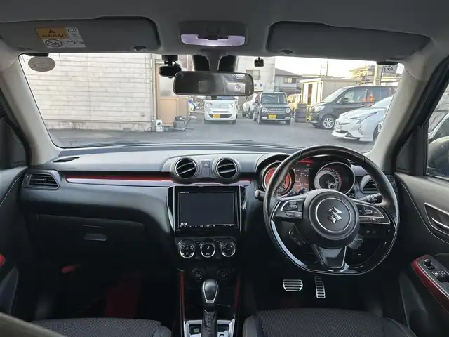 スズキ スイフト スポーツ 大分県 2020(令2)年 10.5万km スピーディーブルーM 〇ワンオーナー/〇純正メモリーナビ（CN-RZ856）/　CD/DVD/BT/フルセグ/〇全方位カメラ/〇社外GReddyリアスポイラー/〇ETC/〇パドルシフト/〇ACC/〇LKA/〇フロアマット/〇ドアバイザー/〇プライバシーガラス/〇革巻きステアリング/〇前後ドライブレコーダー/〇ステアリングスイッチ/〇ウインカーミラー/〇純正LEDヘッドライト/〇純正フォグランプ/〇純正バックフォグ/〇保証書/〇取扱説明書/〇スマートキー/〇エンジンプッシュスタート