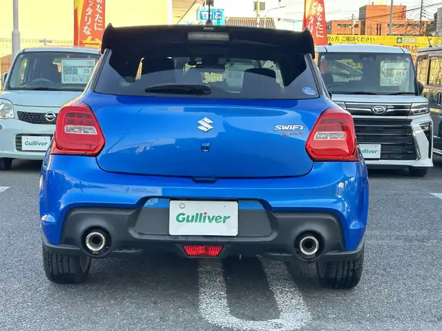 スズキ スイフト スポーツ 大分県 2020(令2)年 10.5万km スピーディーブルーM 〇ワンオーナー/〇純正メモリーナビ（CN-RZ856）/　CD/DVD/BT/フルセグ/〇全方位カメラ/〇社外GReddyリアスポイラー/〇ETC/〇パドルシフト/〇ACC/〇LKA/〇フロアマット/〇ドアバイザー/〇プライバシーガラス/〇革巻きステアリング/〇前後ドライブレコーダー/〇ステアリングスイッチ/〇ウインカーミラー/〇純正LEDヘッドライト/〇純正フォグランプ/〇純正バックフォグ/〇保証書/〇取扱説明書/〇スマートキー/〇エンジンプッシュスタート