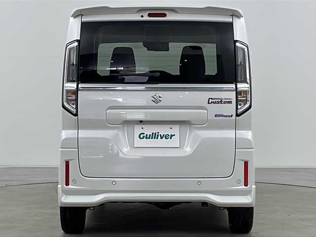 スズキ スペーシア カスタム HYBRID XS ターボ 道央・札幌 2024(令6)年 0.1万km未満 ピュアホワイトP ・4WD/・純正ディスプレイオーディオフルセグ&BT&AndroidAuto&AppleCarPlay/・両側パワースライドドア/・ヘッドアップディスプレイ/・デュアルセンサーブレーキサポート/・ふらつき警報/・車線逸脱抑制/・低車速支援/・クルーズコントロール/・標識認識機能/・全方位カメラ/・パドルシフト/・革巻きステアリング/・ステアリングスイッチ/・ステアリングヒーター/・ハーフレザーシート/・シートヒーター/・ミラーヒーター/・オートマチックハイビーム/・オートライト/・LEDヘッドライト/・LEDフォグ/・ヘッドライトレベライザー/・横滑り防止