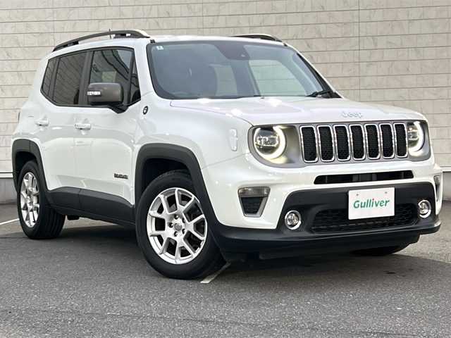 クライスラー・ジープ ジープ レネゲード リミテッド 茨城県 2020(令2)年 5.6万km パール 純正ナビゲーションシステム/【地デジTV・BT・ラジオ再生】/アダプティブクルーズコントロール/黒革レザーシート/パワーシート/シートヒーター/ステアリングヒーター/バックカメラ/オートライト/LEDヘッドライト/純正17inアルミホイール/フロアマット/スマートキー/保証書/取扱説明書