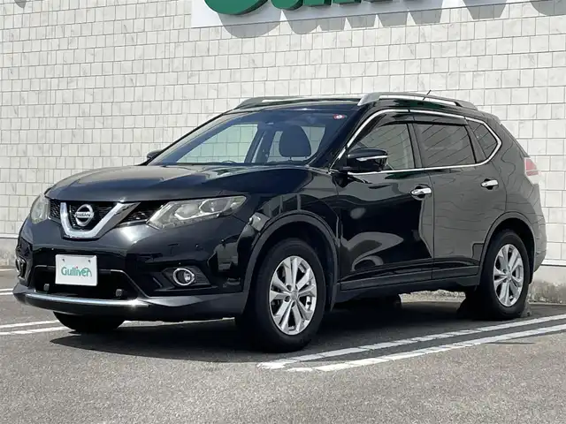 日産 エクストレイル 20X エマージェンシーブレーキ 宮崎県 2014(平26)年 11.9万km ダイヤモンドブラック ワンオーナー車/純正ナビ【QY73-91ND】/・フルセグTV・Bluetooth・DVD・CD/クルーズコントロール/全方位カメラ/衝突軽減ブレーキ/LEDヘッドライト/オートライト/コーナーセンサー/ドライブレコーダー【前方ユピテル製】/前席シートヒーター/純正フロアマット/純正17インチアルミホイール/ルーフレール/スペアキー有り