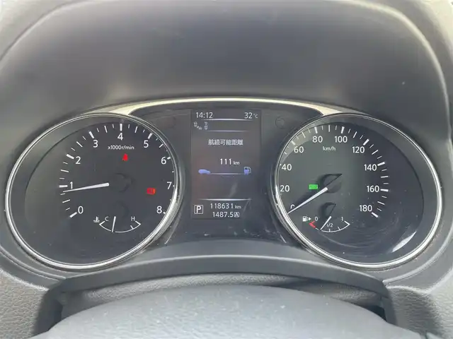 日産 エクストレイル 20X エマージェンシーブレーキ 宮崎県 2014(平26)年 11.9万km ダイヤモンドブラック ワンオーナー車/純正ナビ【QY73-91ND】/・フルセグTV・Bluetooth・DVD・CD/クルーズコントロール/全方位カメラ/衝突軽減ブレーキ/LEDヘッドライト/オートライト/コーナーセンサー/ドライブレコーダー【前方ユピテル製】/前席シートヒーター/純正フロアマット/純正17インチアルミホイール/ルーフレール/スペアキー有り