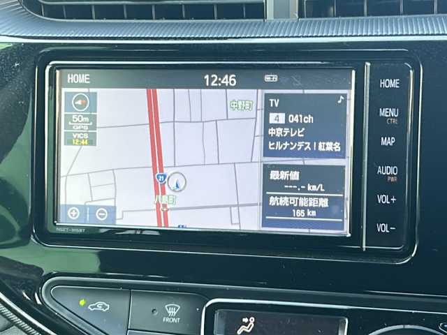 トヨタ アクア 岐阜県 2020(令2)年 4.7万km ブラックマイカ 純正ナビ/フルセグTV/AM/FM/Bluetooth/バックカメラ/ETC/プリクラッシュセーフティー/レーンディパーチャーアラート/横滑り防止装置/パーキングサポートブレーキ/クリアランスソナー/オートライト/プッシュスタート/スマートキー/純正フロアマット