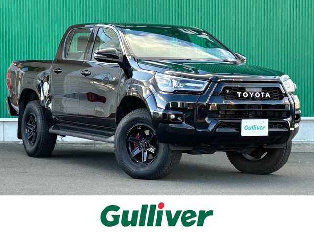 トヨタ ハイラックス Z GRスポーツ 宮城県 2022(令4)年 3.3万km アティチュードブラックマイカ プリクラッシュセーフティ/レーンディパーチャーアラート/ロードサインアシスト/先行車発進告知機能/クリアランスソナー/バックソナー/リアデフロック/アクティブトラクションコントロール/ダウンヒルアシストコントロール制御/オートLSD/8インチディスプレイオーディオ/・ナビ機能付/・Bluetooth/パノラミックビューモニター/ETC/ハーフレザーシート/革巻きステアリング/レーダークルーズコントロール/ステアリングスイッチ/パドルシフト/MTモード付AT/LEDヘッドランプ/フォグランプ/オートライト/スマートキー＆プッシュスタート/電動格納ミラー/純正フロアマット/W/サイド/カーテンエアバッグ