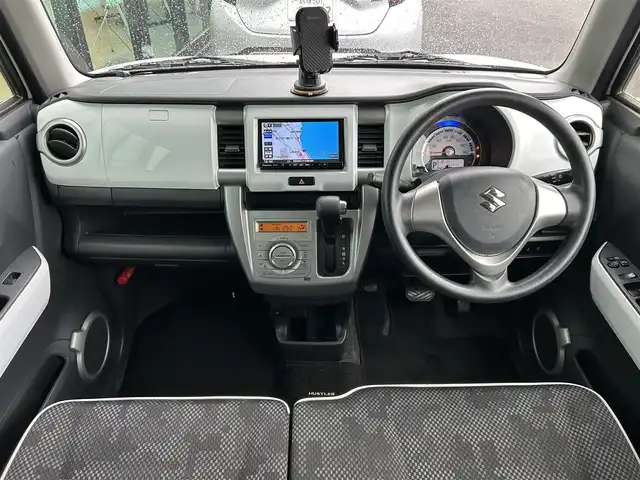 スズキ ハスラー G 島根県 2016(平28)年 9.1万km クリスタルホワイトP レーダーブレーキサポート/社外ナビ/CD/DVD/DTV/Bluetooth/バックカメラ/シートヒーター /スマートキー/スペアキー /プッシュスタート /純正フロアマット/純正ドアバイザー/アイドリングストップ/電動格納ミラー