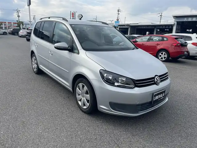 フォルクスワーゲン ゴルフ トゥーラン TSI コンフォートライン 滋賀県 2012(平24)年 3.4万km シルバー 社外ナビ/CD/DVD/BT/フルセグＴＶ/Ｂカメラ/ETC/ルーフレール