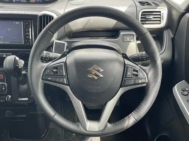 スズキ ソリオ バンディット HV MV 滋賀県 2018(平30)年 14.7万km スーパーブラックパール Panasonicナビ/(フルセグ/Bluetooth/CD/DVD)/衝突軽減ブレーキ/アダプティブクルーズコントロール/レーンキープアシスト/クリアランスソナー/片側パワースライドドア/パドルシフト/D席シートヒーター/電動格納ミラー/ETC