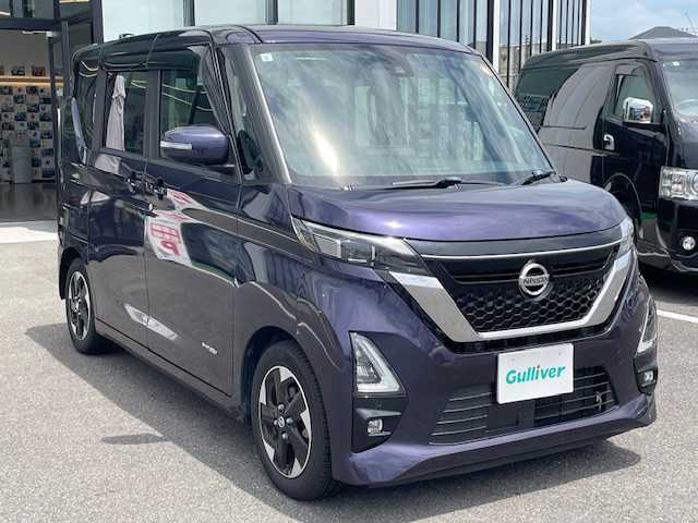 日産 ルークス HWS X プロパイロットED 長崎県 2021(令3)年 4.8万km アメジストパープル 純正メモリーナビ/CD/DVD/BT/フルセグTV/アラウンドビューモニター/エマージェンシーブレーキ/プロパイロット/両側パワースライドドア/ナビ連動ドライブレコーダー/コーナーセンサー前後/LEDヘッドライト/ETC/スマートキー×2