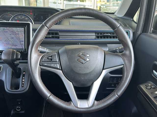 スズキ ワゴンＲ HYBRID FZ 静岡県 2020(令2)年 4.9万km ブルーイッシュブラックパール3 純正ナビ/・ラジオ/フルセグTV/・SD/ipod/USB/CD/DVD/Bluetooth/主要装備/・全方位カメラ　/・シートヒーター　/・ドライブレコーダー　/・レーンキープアシスト　/・オートライト　/・ハーフレザーシート　/・プッシュスタート　/・スマートキー　/・ヘッドアップディスプレイ　/・純正アルミホイール/・純正フロアマット/・盗難防止装置/・横滑り防止/・パワーステアリング/・パワーウィンドウ/・アイドリングストップ