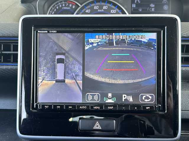 スズキ ワゴンＲ HYBRID FZ 静岡県 2020(令2)年 4.9万km ブルーイッシュブラックパール3 純正ナビ/・ラジオ/フルセグTV/・SD/ipod/USB/CD/DVD/Bluetooth/主要装備/・全方位カメラ　/・シートヒーター　/・ドライブレコーダー　/・レーンキープアシスト　/・オートライト　/・ハーフレザーシート　/・プッシュスタート　/・スマートキー　/・ヘッドアップディスプレイ　/・純正アルミホイール/・純正フロアマット/・盗難防止装置/・横滑り防止/・パワーステアリング/・パワーウィンドウ/・アイドリングストップ