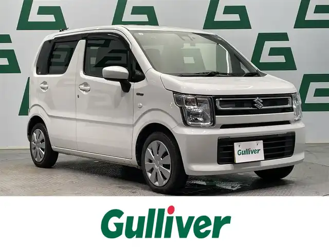 スズキ ワゴンＲ HYBRID FX 鹿児島県 2021(令3)年 4.1万km ピュアホワイトP ナビ(CD/DVD/Bluetooth/フルセグTV)　/バックカメラ　/デュアルカメラブレーキサポート　/誤発進抑制機能　/運転席シートヒーター　/前後ドライブレコーダー　/後方コーナーセンサー/フロアマット　/オートライト　/オートマチックハイビーム　/純正ドアバイザー　/電格ミラー/ヘッドライトレベライザー