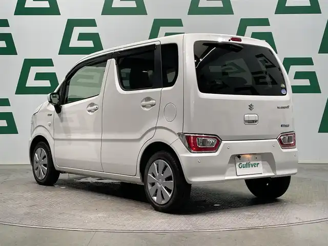 スズキ ワゴンＲ HYBRID FX 鹿児島県 2021(令3)年 4.1万km ピュアホワイトP ナビ(CD/DVD/Bluetooth/フルセグTV)　/バックカメラ　/デュアルカメラブレーキサポート　/誤発進抑制機能　/運転席シートヒーター　/前後ドライブレコーダー　/後方コーナーセンサー/フロアマット　/オートライト　/オートマチックハイビーム　/純正ドアバイザー　/電格ミラー/ヘッドライトレベライザー