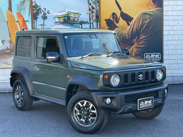 スズキ ジムニー シエラ JC 宮崎県 2020(令2)年 4.8万km ジャングルグリーン 社外SDナビ（CN-RA05D）/フルセグ　/CD　/DVD　/Bluetooth　/ETC　/ドラレコ　/前席シートヒーター　/クルコン　/衝突被害軽減ブレーキ　/横滑り防止　/レーンキープ　/ABS　/LED　/フロントフォグ/ダウンヒルアシストコントロール/盗難防止装置