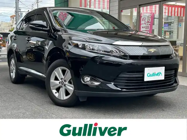 トヨタ ハリアー エレガンス 愛知県 2017(平29)年 9.2万km ブラック パノラマムーンルーフ〈MOP〉/プリクラッシュセーフティシステムSET〈MOP〉/・ミリ波レーダープリクラッシュセーフティ/・レーダークルーズコントロール/・インテリジェントクリアランスソナー/ALPINEハリアー専用ナビ〈BIG-X　EX9V〉/・DVD／Bluetooth／地デジTV/バックカメラ/合皮＆ファブリックコンビシート/運転席パワーシート/LEDヘッドライト＆フォグランプ/コムテック製前後ドライブレコーダー〈AG422-DRC〉/純正17インチAW/スマートキー＆プッシュスタート