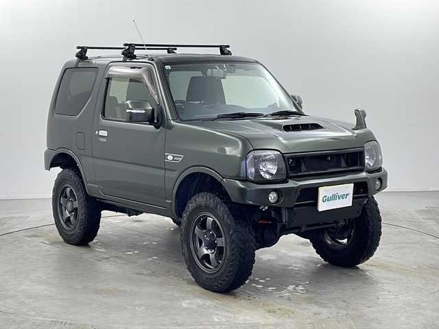 スズキ ジムニー ランドベンチャー 山形県 2016(平28)年 6.8万km クールカーキPM AT→MT載せ替え/リフトアップ/社外マフラー/社外ハンドル/社外ナビ（AVIC-RZ99ZS）/　フルセグ/CD/DVD/FM/AM/BT/SD/デジタルインナーミラー/運転席シートヒーター/ドライブレコーダー/電格ミラー/ルーフキャリア/純正ドアバイザー/純正フロアマット/保証書/取扱説明書