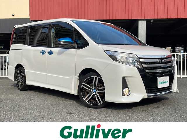 トヨタ ノア Si 神奈川県 2015(平27)年 9.4万km ホワイトパールクリスタルシャイン ワンオーナー/社外ALPINEメモリナビ【EXX10】/・DTV/DVD/CD/BT/・USB/SD/HDMI/バックカメラ/社外フリップダウンモニター/社外デジタルインナーミラー/社外レーダー/ビルトインETC /両側パワースライドドア/前後ドライブレコーダー/社外18インチAW【SHALLEN】/プッシュEgスタート/ストップ/スマートキー×2/オートライト/純正LEDヘッドライト/フォグランプ/ターンランプ付きオートリトラミラー/ドアバイザー/社外フロアマット/取扱説明書/ナビ取扱説明書/新車時保証書