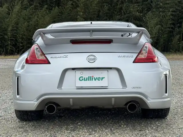 日産 フェアレディ Ｚ バージョンNISMO 兵庫県 2013(平25)年 3.7万km ブリリアントシルバー HKSメタルキャタライザー(車検対応)/HKSスーパーサウンドマスターマフラー/ニスモ専用エアロ/ニスモ専用19インチAW/純正ナビ/バックカメラ/フルセグTV/ハーフレザーシート/キセノンヘッドライト/スマートキー/プッシュスタート