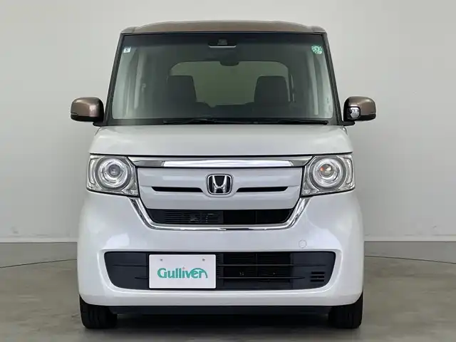 ホンダ Ｎ ＢＯＸ G･EX Hセンシング カッパーブラウンスタイル 新潟県 2019(令1)年 5.3万km パールⅡ ディーラー純正ナビ/　CD DVD BT フルセグTV/バックカメラ/両側パワースライドドア/衝突被害軽減装置/レーンキープアシスト/レーダークルーズコントロール/LEDヘッドライト/オートライト/ロールサンシェード/ISOFIX/ビルトインETC/横滑り防止装置/ステアリングスイッチ/プッシュスタート/スマートキー/充電ポート×２