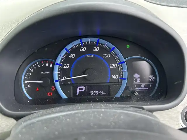 スズキ ワゴンＲ FZ 奈良県 2014(平26)年 11万km ブルーイッシュブラックパール3 社外ナビ　/ワンセグ　/ETC　/Bluetooth　/CDチェンジャー　/USB入力端子　/DVD再生機　/運転席シートヒーター　/純正アルミホイール　/スマートキー/ABS　/横滑り防止装置　/ハロゲンライト　/衝突被害軽減システム　