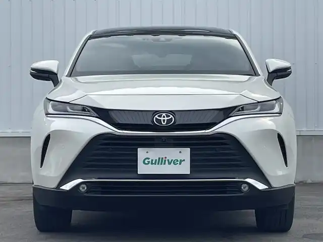 トヨタ ハリアー Z 愛媛県 2022(令4)年 3.8万km ホワイトパールクリスタルシャイン 純正12.3型ナビ　/AM/FM/BT/フルセグTV/全周囲カメラ　/JBLサウンド　/調光パノラマルーフ　/デジタルインナーミラー　/トヨタセーフティセンス　/レーダークルーズコントロール　/ブラインドスポットモニター/ＬＥＤヘッドライト　/電動リアゲート　/クリアランスソナー/電動パーキングブレーキ/電格ミラー/現状サマー(純正AW)(225/55/R19)