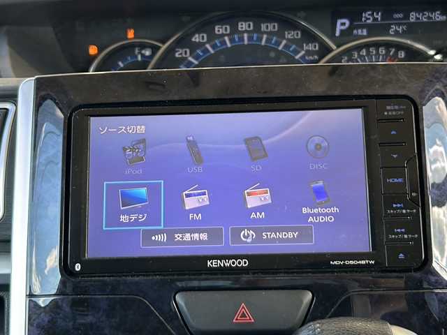 ダイハツ タント カスタム RS トップED SA Ⅲ 静岡県 2017(平29)年 8.5万km ブラックマイカメタリック 社外ナビ（SD DVD CD フルセグ）/バックカメラ/シートヒーター（D席）/ハーフレザーシート/純正アルミホイール/ETC/社外フロアマット/LEDヘッドライト/スマートキー/スペアキー/取扱説明書/保証書