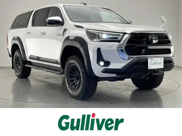トヨタ ハイラックス Z 愛知県 2021(令3)年 1.1万km スーパーホワイトⅡ 純正ナビ　バックカメラ　ＡＥＲＯＫＬＡＳキャノピー　ＪＢＬスピーカー　ＥＴＣ　純正ドラレコ　ＢＡＴＴＬＥＺリフトアップサス　ＧＲサイドステップ　純正オーバーフェンダー　ＴＲＤフィルム　衝突軽減　純正パーツ純正AW積込　保証書　ワンオナ　禁煙車　ブロックタイヤ　コーナーセンサー　ヘッドライトウォッシャー　コーナーセンサー　社外シフトノブ　社外ステアリング