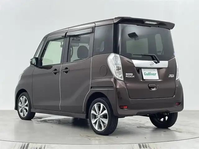 日産 デイズ ルークス ハイウェイスターターボ 埼玉県 2014(平26)年 5万km モカブラウンP 両側パワースライドドア/純正メモリナビ(型式：MC314D-W)/全方位モニター/ドライブレコーダー/ETC/HIDヘッドライト/純正フロアマット/プッシュスタート/スマートキー/スペアキー1本