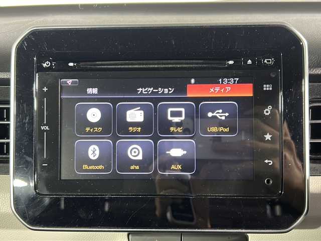 スズキ イグニス ハイブリッド MZ 沖縄県 2016(平28)年 12.3万km ヘリオスゴールドPM 禁煙車/純正ナビ/（フルセグTV/CD/BT）/全方位カメラ/ステアリングスイッチ/デュアルカメラブレーキサポート/シートヒーター/ビルドインETC/ドアバイザー/純正アルミホイール/純正フロアマット/保証書/取扱説明書/スペアキー