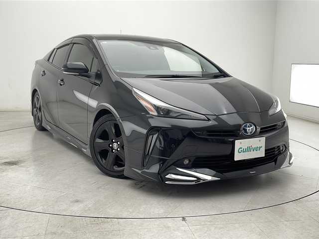 トヨタ プリウス S ツーリングセレ ブラックED 千葉県 2021(令3)年 6.7万km プレシャスブラックパール 純正ディスプレイオーディオ/　Bluetooth/フルセグTV/Apple car play/Android Auto/トヨタセーフティセンス/レーダークルーズコントロール/レーンキープアシスト/衝突軽減ブレーキ/クリアランスソナー/先行車発進警報/ロードサインアシスト/全方位カメラ/ポートハイビーム/モデリスタエアロ（F/S/R）/合皮レザーシート/前席シートヒーター/LEDライト/フォグランプ/ETC/前後ドラレコ/フロアマット/ドアバイザー