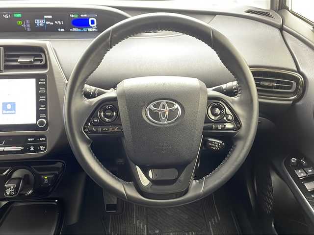 トヨタ プリウス S ツーリングセレ ブラックED 千葉県 2021(令3)年 6.7万km プレシャスブラックパール 純正ディスプレイオーディオ/　Bluetooth/フルセグTV/Apple car play/Android Auto/トヨタセーフティセンス/レーダークルーズコントロール/レーンキープアシスト/衝突軽減ブレーキ/クリアランスソナー/先行車発進警報/ロードサインアシスト/全方位カメラ/ポートハイビーム/モデリスタエアロ（F/S/R）/合皮レザーシート/前席シートヒーター/LEDライト/フォグランプ/ETC/前後ドラレコ/フロアマット/ドアバイザー