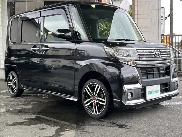 ダイハツ タント カスタム X トップED SAⅡ 京都府 2016(平28)年 7.1万km ブラックマイカメタリック 純正ＳＤディーラーナビ/(NSZN-W60/CD/ワンセグTV/AUX)/片側パワスラ /バックカメラ　/ＬＥＤライト/ハーフレザーシート　/社外ＡＷ１５インチ　/社外前後ドラレコ /レーンキープアシスト /衝突被害軽減システム /スマートキー
