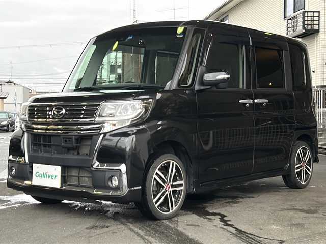 ダイハツ タント カスタム X トップED SAⅡ 京都府 2016(平28)年 7.1万km ブラックマイカメタリック 純正ＳＤディーラーナビ/(NSZN-W60/CD/ワンセグTV/AUX)/片側パワスラ /バックカメラ　/ＬＥＤライト/ハーフレザーシート　/社外ＡＷ１５インチ　/社外前後ドラレコ /レーンキープアシスト /衝突被害軽減システム /スマートキー