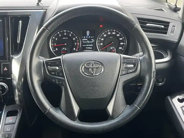 トヨタ アルファード S 秋田県 2015(平27)年 15.5万km スパークリングブラックパールクリスタルシャイン ４WD/両側パワスラ/LEDヘッドライト/社外ナビ/フルセグ/バックカメラ/社外アルミ/スマートキー/アイドリングストップ/コーナーセンサー/パーキングアシスト/プッシュスタート/ステアリングスイッチ/MTモード付AT/フリップダウンモニター/ドライブレコーダー/ETC/純正フロアマット/純正ドアバイザー/寒冷地仕様/オートライト/ダブルオートエアコン/横滑り防止/電動格納ウィンカーミラー