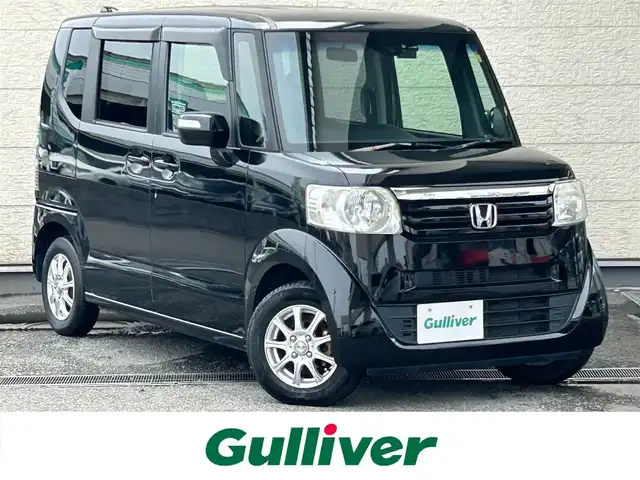 ホンダ Ｎ ＢＯＸ G SSパッケージ 兵庫県 2014(平26)年 8.1万km スマートブラック 純正ナビ(VXM-145VSi)/(CD/DVD/BT/SD)/ワンセグTV/ETC/バックカメラ/両側パワースライドドア/前方ドライブレコーダー/前席シートヒーター/ステアリングリモコン/スマートキー/スペアキー/電動格納ミラー/社外アルミ１３インチ/純正フロアマット/純正ドアバイザー