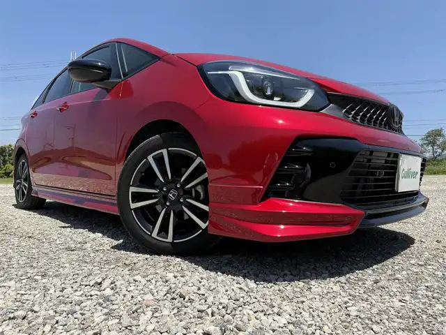 ホンダ フィット e:HEV RS 兵庫県 2023(令5)年 2.6万km プレミアムクリスタルレッドM 無限エアロ(F/S/RU)/純正9インチナビ/バックカメラ/フルセグTV/ビルトインETC/ハーフレザーシート
