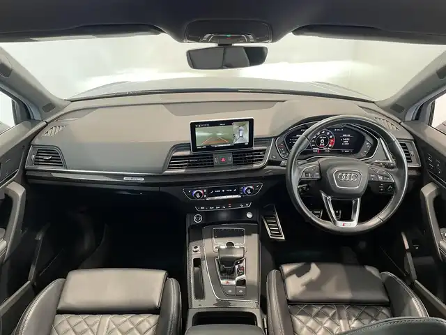 アウディ ＳＱ５ 愛知県 2018(平30)年 6万km 紺Ｍ ＢＡＮＧ＆ＯＬＵＦＳＥＮサウンド　/ファインナッパレザー　/バーチャコクピット　/マトリクスＬＥＤヘッドライト/純正ナビ　/フルセグＴＶ　/Ｂｌｕｅｔｏｏｔｈ　/３６０度カメラ　/ＡＣＣ　/ＬＫＡ　/ＢＳＭ　/シートヒーター　/パワーバックドア/ドライブレコーダー/プッシュスタート/ウィンカーミラー/アイドリングストップ
