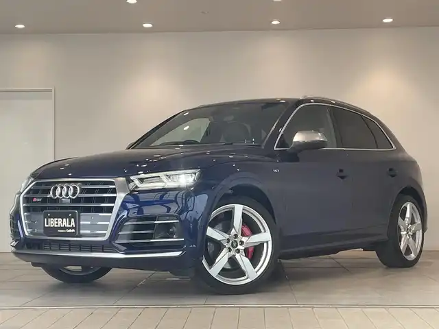 アウディ ＳＱ５ 愛知県 2018(平30)年 6万km 紺Ｍ ＢＡＮＧ＆ＯＬＵＦＳＥＮサウンド　/ファインナッパレザー　/バーチャコクピット　/マトリクスＬＥＤヘッドライト/純正ナビ　/フルセグＴＶ　/Ｂｌｕｅｔｏｏｔｈ　/３６０度カメラ　/ＡＣＣ　/ＬＫＡ　/ＢＳＭ　/シートヒーター　/パワーバックドア/ドライブレコーダー/プッシュスタート/ウィンカーミラー/アイドリングストップ