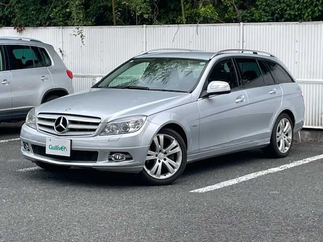 メルセデス・ベンツ Ｃ２５０ ステーションワゴン エレガンス 茨城県 2009(平21)年 7.2万km イリジウムシルバー エアバッグダブル＋サイド/ABS/パワーステアリング/バックカメラ/Bluetooth/TV/MD/パワーシートD席/N席/ルーフレール/フロアマット純正