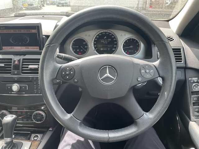 メルセデス・ベンツ Ｃ２５０ ステーションワゴン エレガンス 茨城県 2009(平21)年 7.2万km イリジウムシルバー エアバッグダブル＋サイド/ABS/パワーステアリング/バックカメラ/Bluetooth/TV/MD/パワーシートD席/N席/ルーフレール/フロアマット純正
