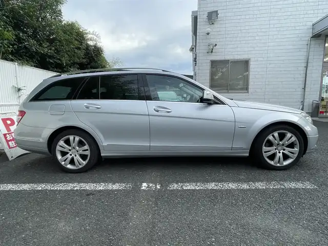 メルセデス・ベンツ Ｃ２５０ ステーションワゴン エレガンス 茨城県 2009(平21)年 7.2万km イリジウムシルバー エアバッグダブル＋サイド/ABS/パワーステアリング/バックカメラ/Bluetooth/TV/MD/パワーシートD席/N席/ルーフレール/フロアマット純正